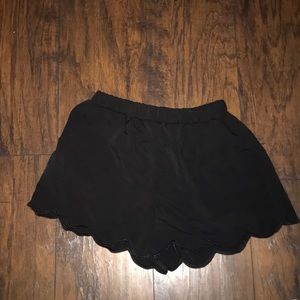 dress up black shorts